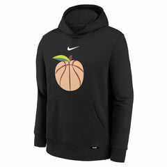Atlanta Hawks Youth 2025/26 City Edition Club Fleece Pullover Hoodie Black | Nike Near Me