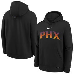 Phoenix Suns Youth 2025/26 City Edition Club Fleece Pullover Hoodie Black | Nike outlet