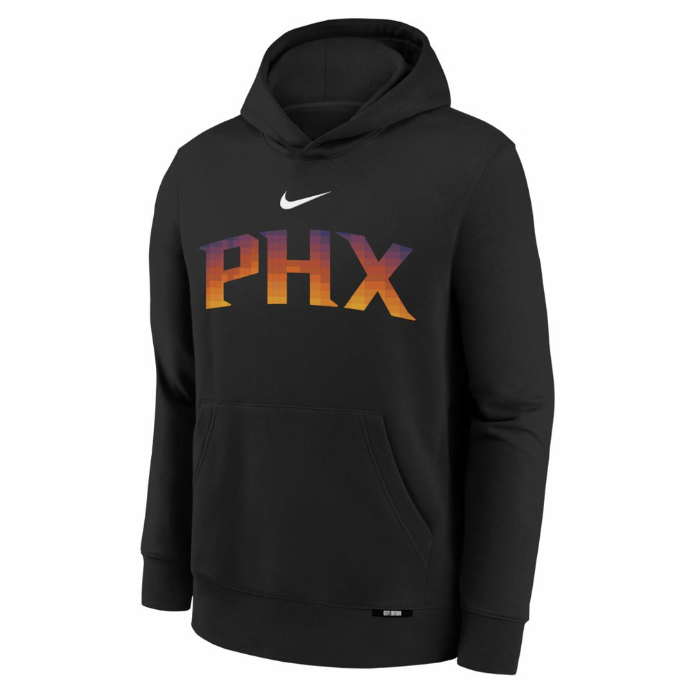 Phoenix Suns Youth 2025/26 City Edition Club Fleece Pullover Hoodie Black | Nike outlet