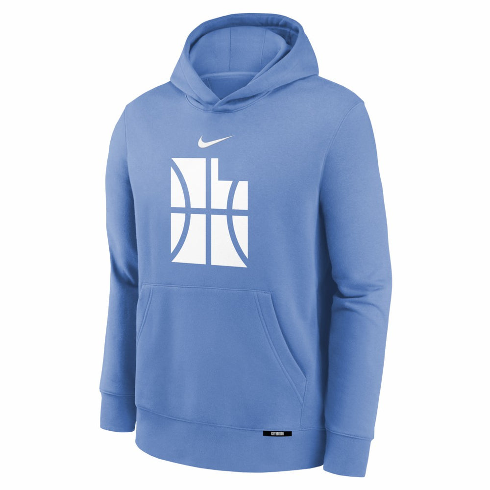 Utah Jazz Youth 2025/26 City Edition Club Fleece Pullover Hoodie Blue | Nike discount