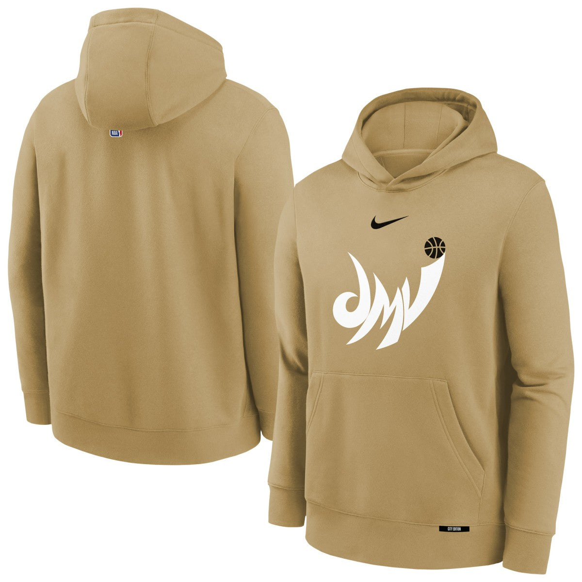 Washington Wizards Youth 2025/26 City Edition Club Logo Fleece Hoodie Tan | Nike discount