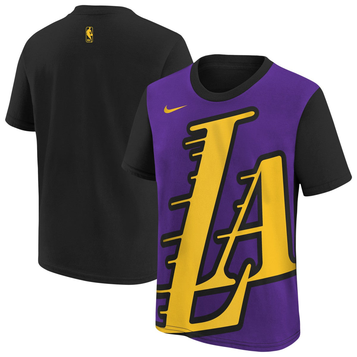 Los Angeles Lakers Youth 2025/26 City Edition Max90 T-Shirt Purple/Black | Nike for sale