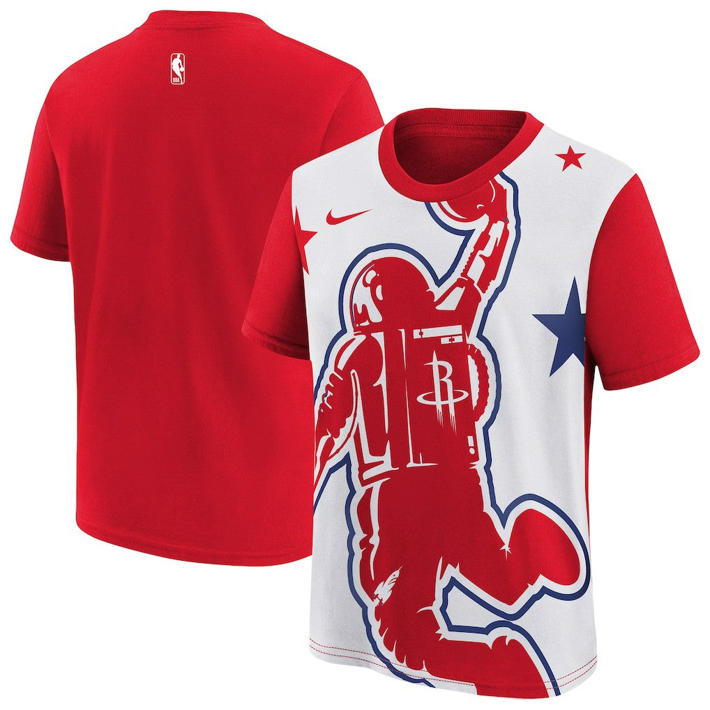 Houston Rockets Youth 2025/26 City Edition Max90 T-Shirt Red/White | Nike discount