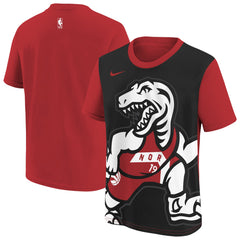 Toronto Raptors Youth 2025/26 City Edition Max90 T-Shirt Red/Black | Nike