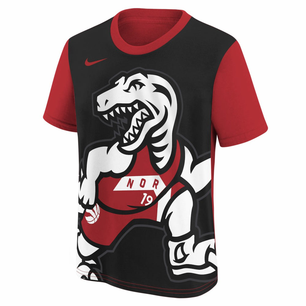 Toronto Raptors Youth 2025/26 City Edition Max90 T-Shirt Red/Black | Nike