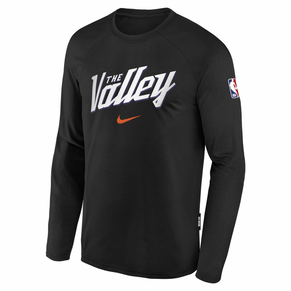Phoenix Suns Youth 2025/26 City Edition Dri-Fit Long Sleeve Game Top Black | Nike