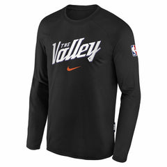 Phoenix Suns Youth 2025/26 City Edition Dri-Fit Long Sleeve Game Top Black | Nike