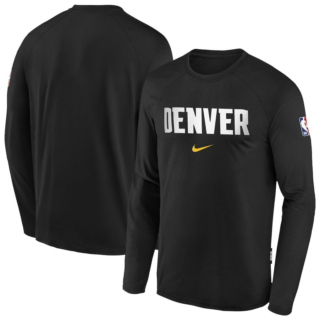Denver Nuggets Youth 2025/26 City Edition Dri-Fit Long Sleeve Game Top for sale Black | Nike US