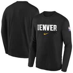 Denver Nuggets Youth 2025/26 City Edition Dri-Fit Long Sleeve Game Top for sale Black | Nike US