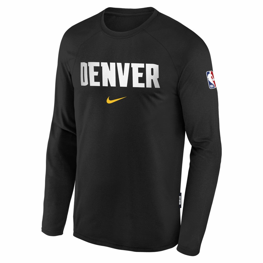 Denver Nuggets Youth 2025/26 City Edition Dri-Fit Long Sleeve Game Top for sale Black | Nike US
