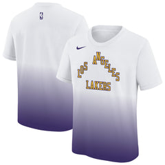 Los Angeles Lakers Youth 2025/26 City Edition Max90 T-Shirt White/Purple | Nike US