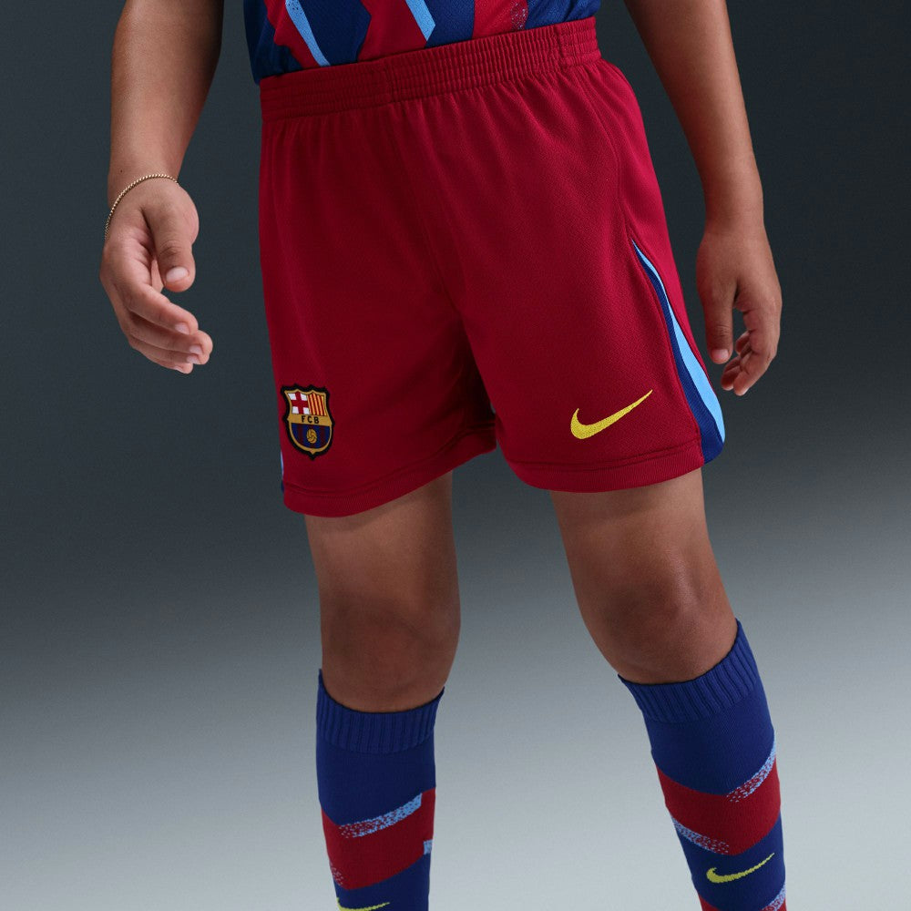 Barcelona Preschool 2025/26 Fourth Stadium Kit Set Blue/Red - Nike Discount