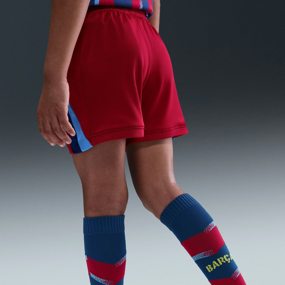Barcelona Preschool 2025/26 Fourth Stadium Kit Set Blue/Red - Nike Discount