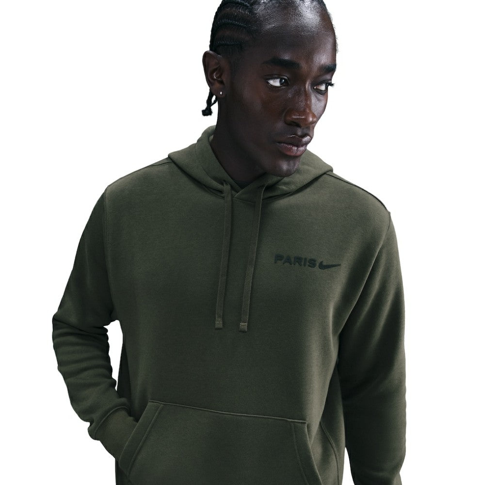 Paris Saint-Germain Club Fleece Hoodie Olive - Nike Discount