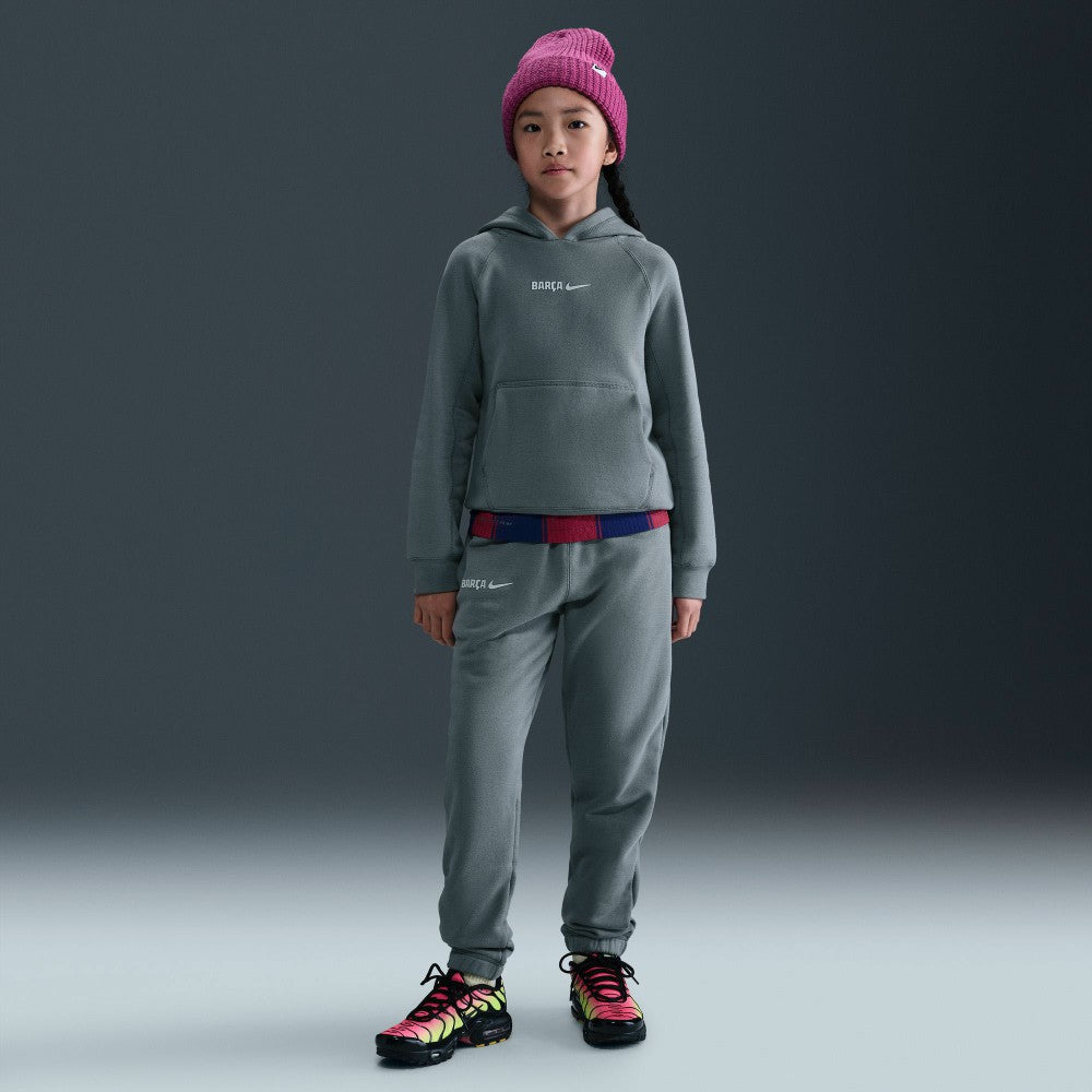 Barcelona Youth Air Raglan Hoodie Gray - Nike