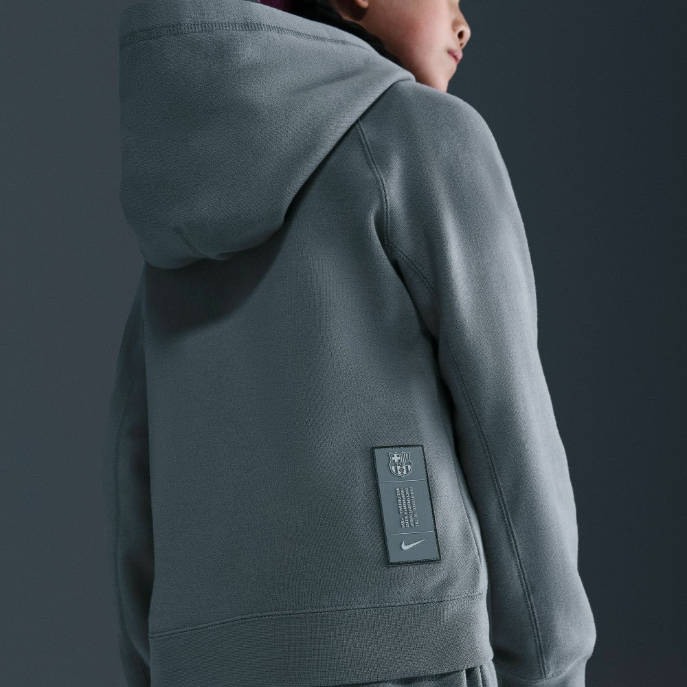 Barcelona Youth Air Raglan Hoodie Gray - Nike