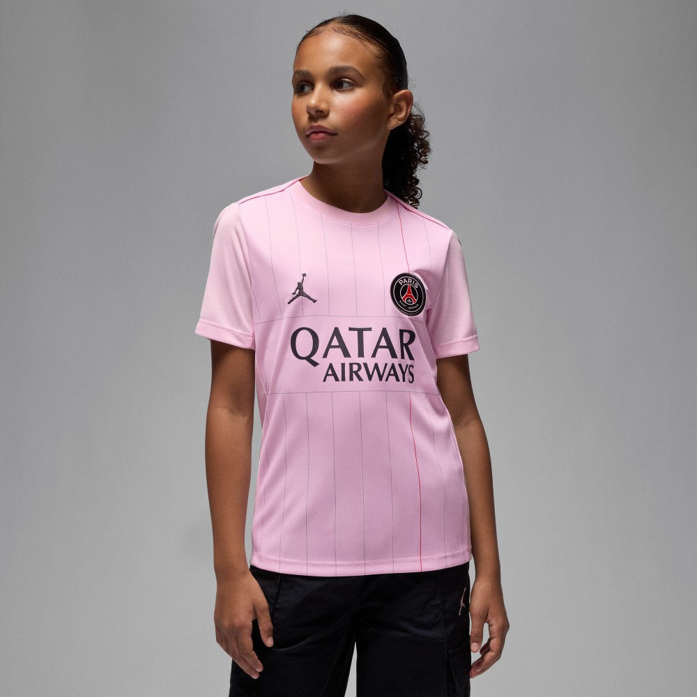 Paris Saint-Germain Jordan Brand Youth 2025/26 Fourth Academy Pro Pre-Match Top Pink - Jordan