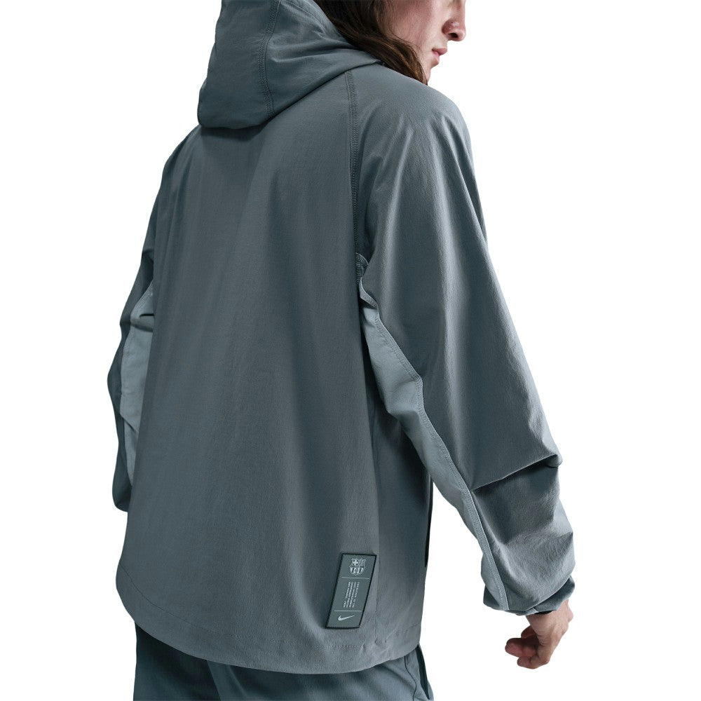 Barcelona Special Edition Full-Zip Woven Fleece Jacket Gray - Nike Discount