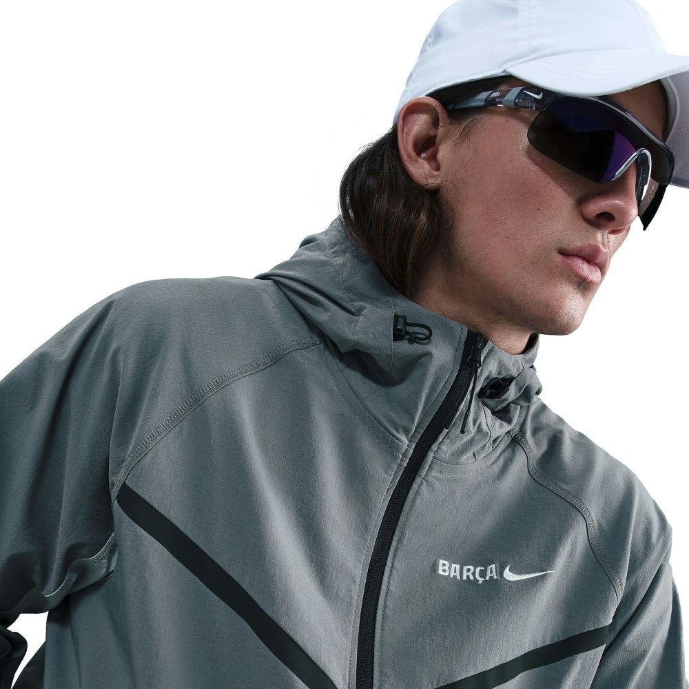 Barcelona Special Edition Full-Zip Woven Fleece Jacket Gray - Nike Discount