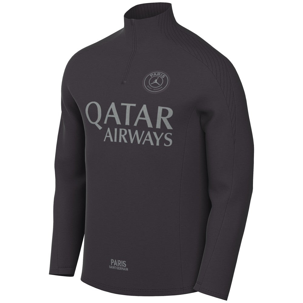 Paris Saint-Germain Strike Drill Quarter-Zip Long Sleeve Dri-FIT Top Anthracite - Nike for sale
