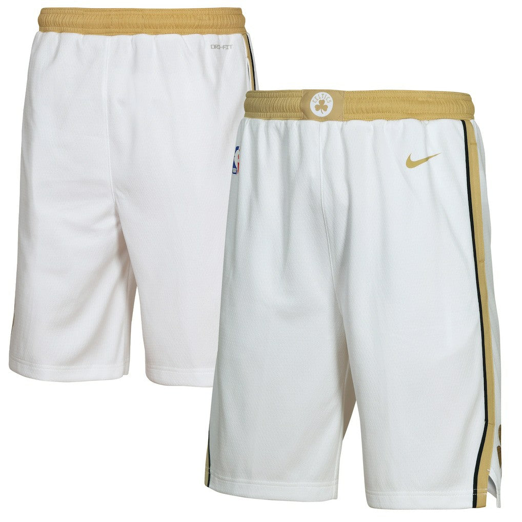 Boston Celtics Youth 2025/26 City Edition Swingman Performance Shorts White | Nike discount