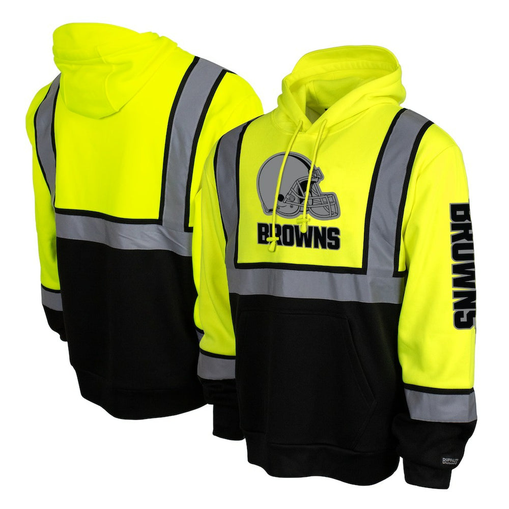 Cleveland Browns High-Visibility Safety Hooded Sweatshirt Yellow