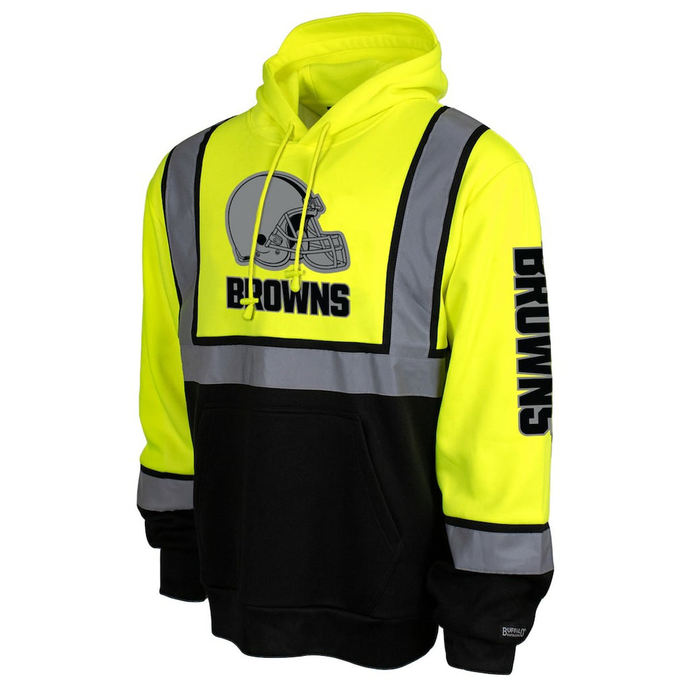 Cleveland Browns High-Visibility Safety Hooded Sweatshirt Yellow