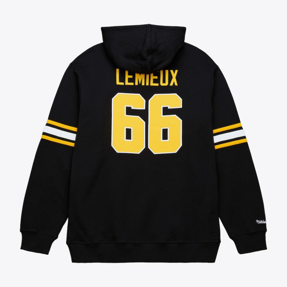 Mario Lemieux Pittsburgh Penguins Mitchell & Ness 1992 Name & Number Premium Pullover Hoodie - Black - NHL 202948290