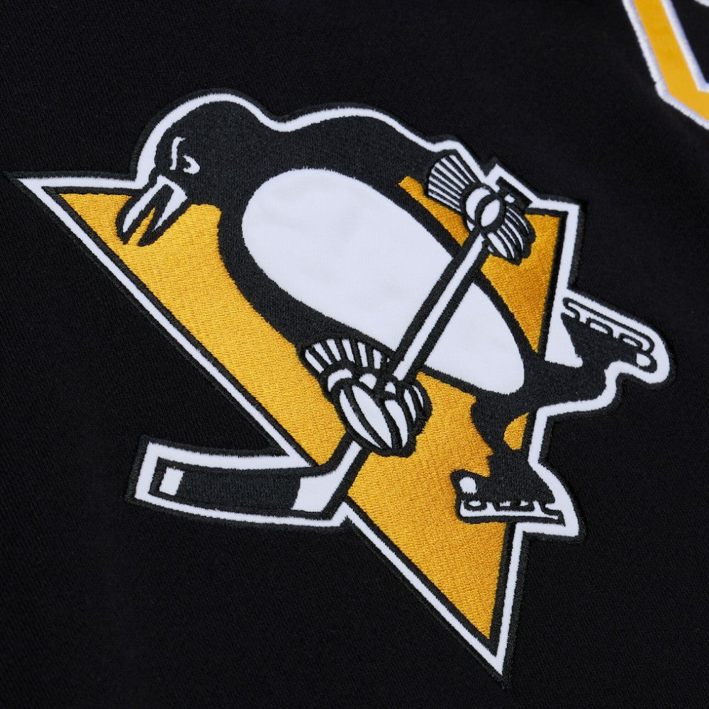 Mario Lemieux Pittsburgh Penguins Mitchell & Ness 1992 Name & Number Premium Pullover Hoodie - Black - NHL 202948290