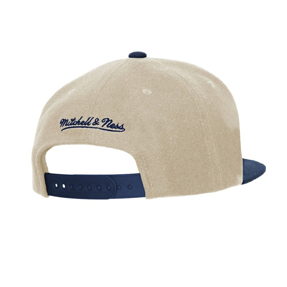 New York Yankees Mitchell & Ness Subway Series Matchup Pro Pinch Snapback - Cream - Mitchell & Ness Sale
