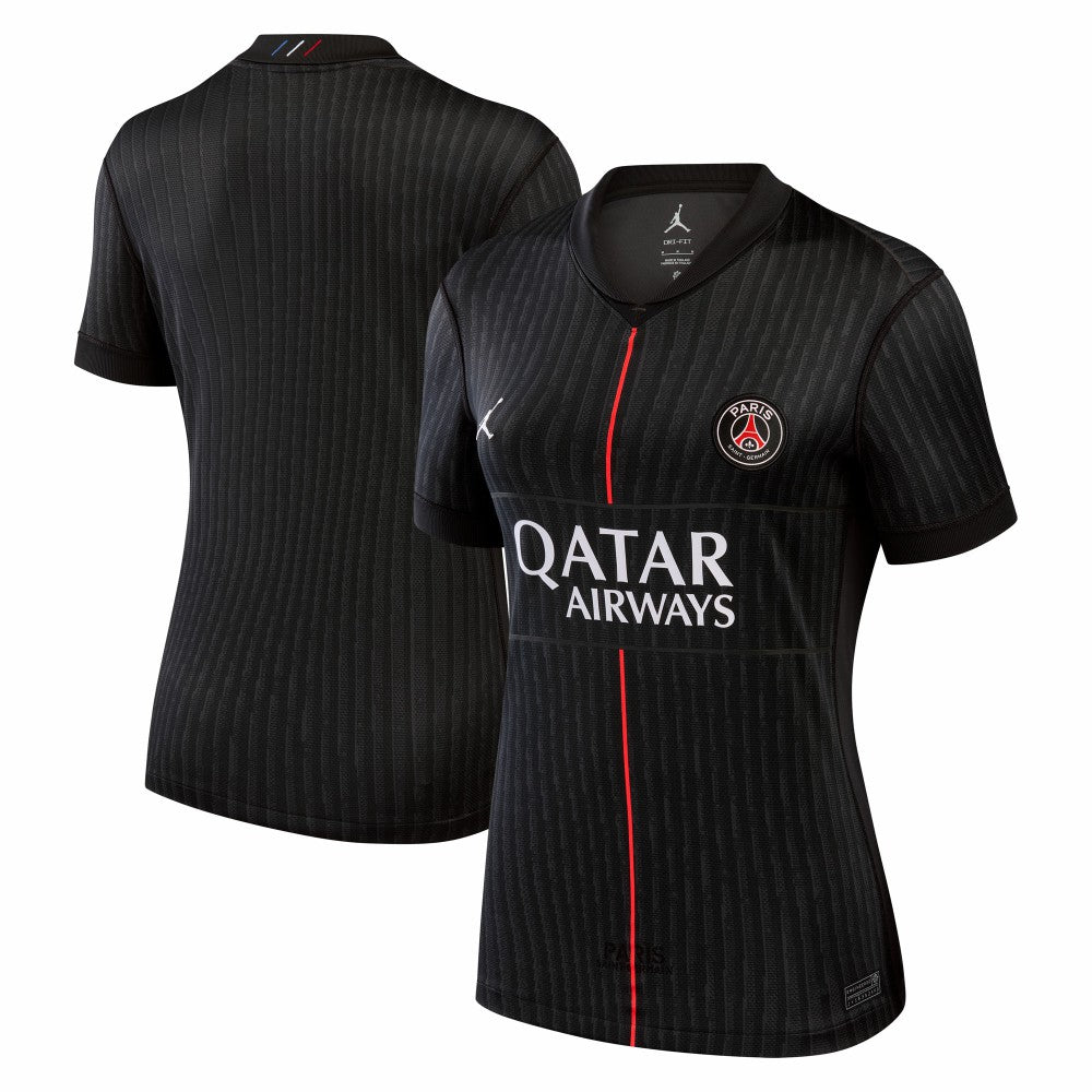 Paris Saint-Germain Jordan Brand Women's 2025/26 Fourth Replica Jersey Black - Jordan sale