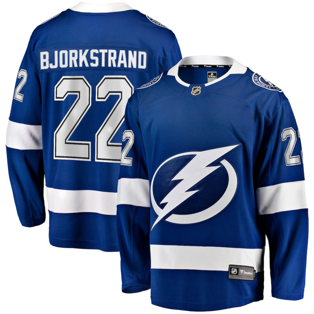 Oliver Bjorkstrand Tampa Bay Lightning Fanatics Home Breakaway Jersey - Blue - NHL 202950107