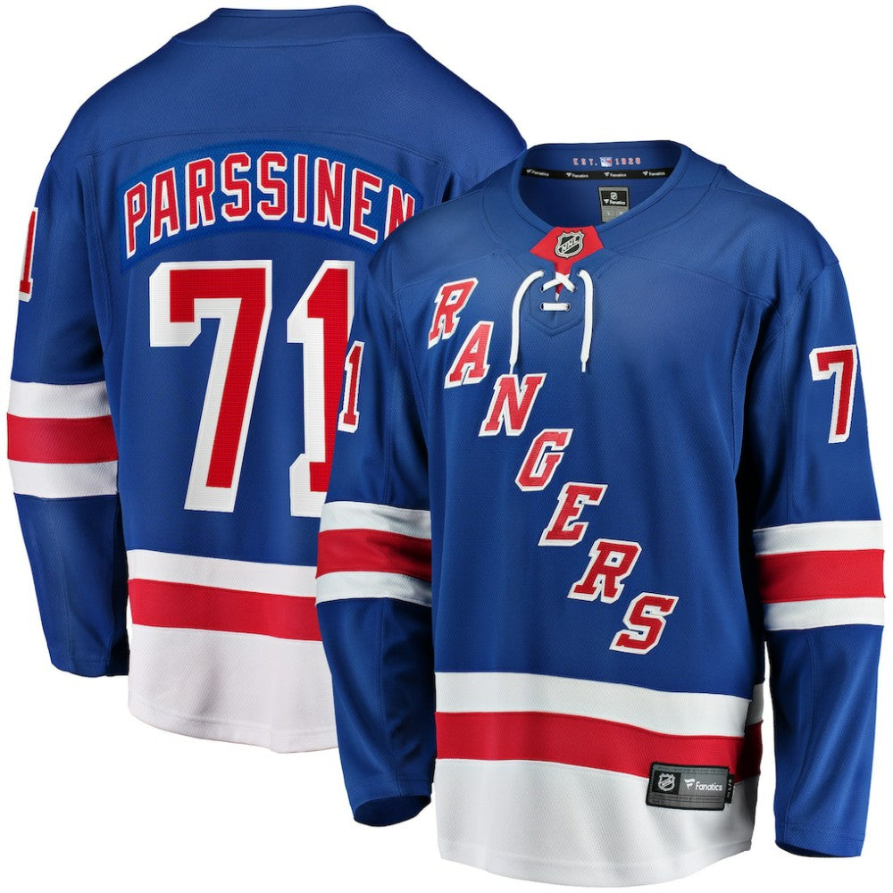 Juuso Parssinen New York Rangers Fanatics Home Breakaway Jersey - Blue - NHL 202950116