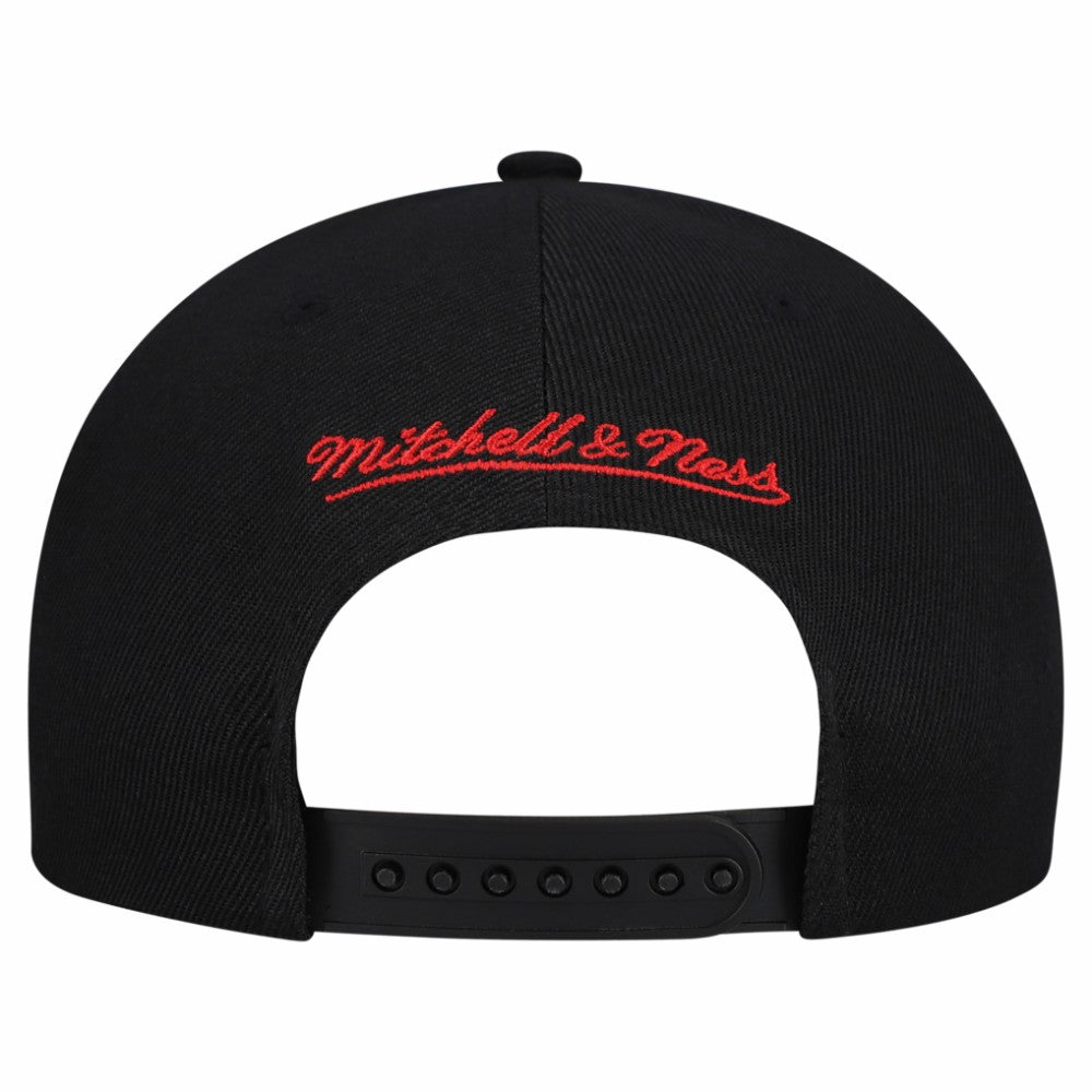Buffalo Sabres Mitchell & Ness Retro Script Colorblock Snapback Hat - Black - NHL 202950556