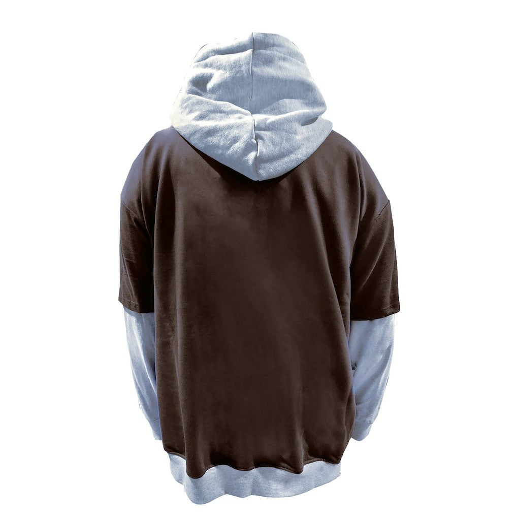 Fanatics Cleveland Browns Big & Tall Twofer Pullover Hoodie Brown/Heather Gray