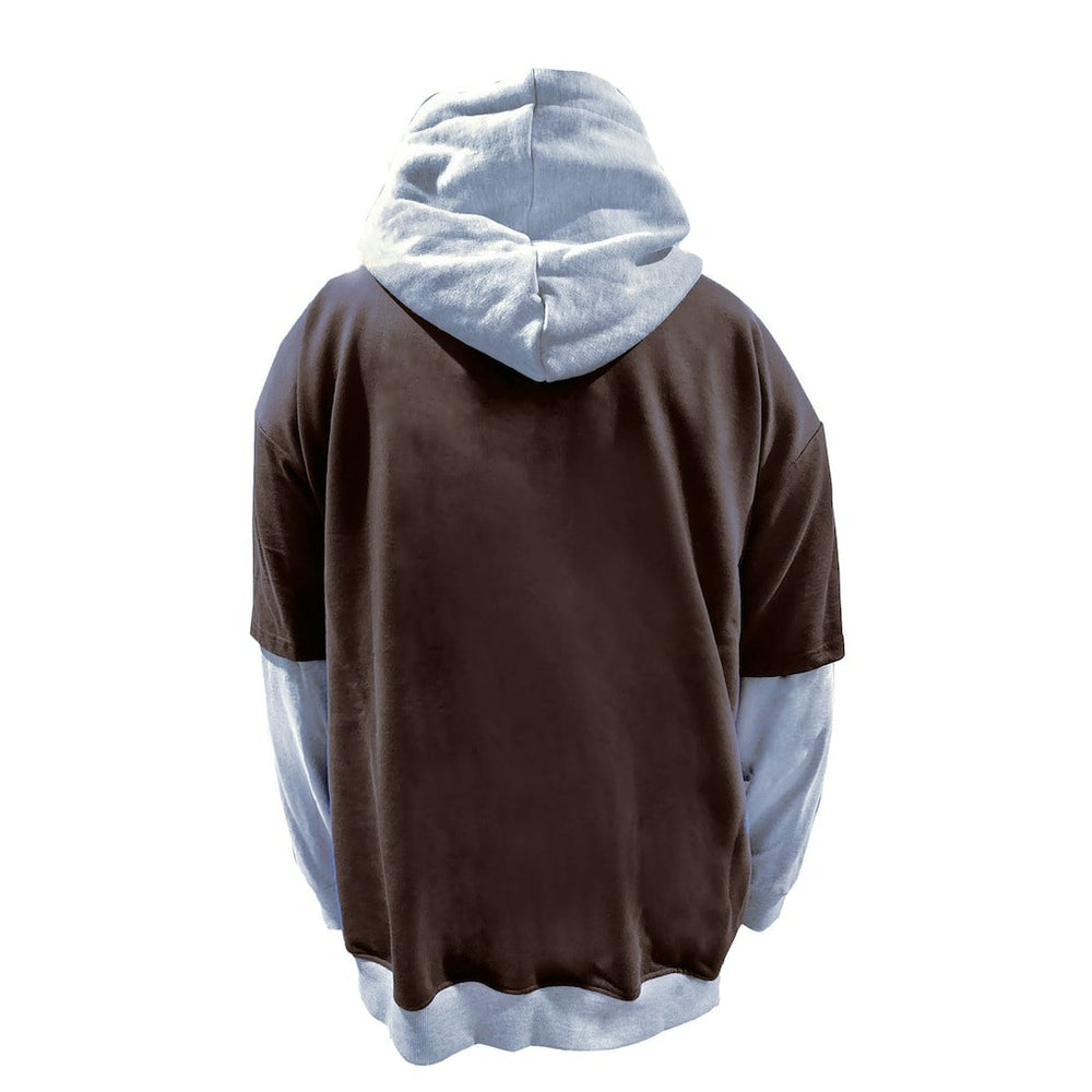 Fanatics Cleveland Browns Big & Tall Twofer Pullover Hoodie Brown/Heather Gray