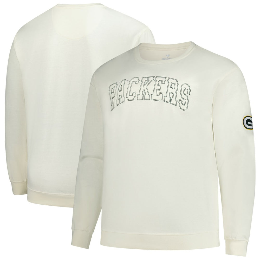 Green Bay Packers Profile Big & Tall Fleece Sweatshirt Cream