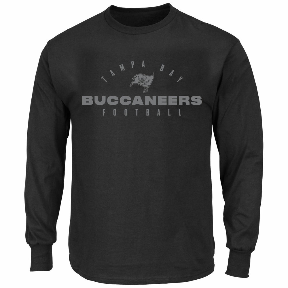 Fanatics Tampa Bay Buccaneers Big & Tall Coverage Scheme Long Sleeve T-Shirt Black