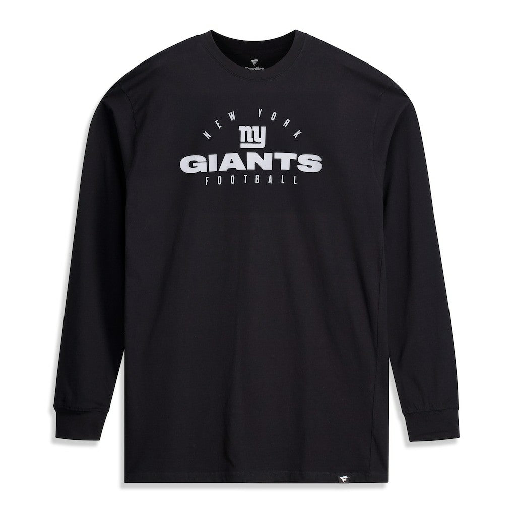Fanatics New York Giants Big & Tall Coverage Scheme Long Sleeve T-Shirt Black
