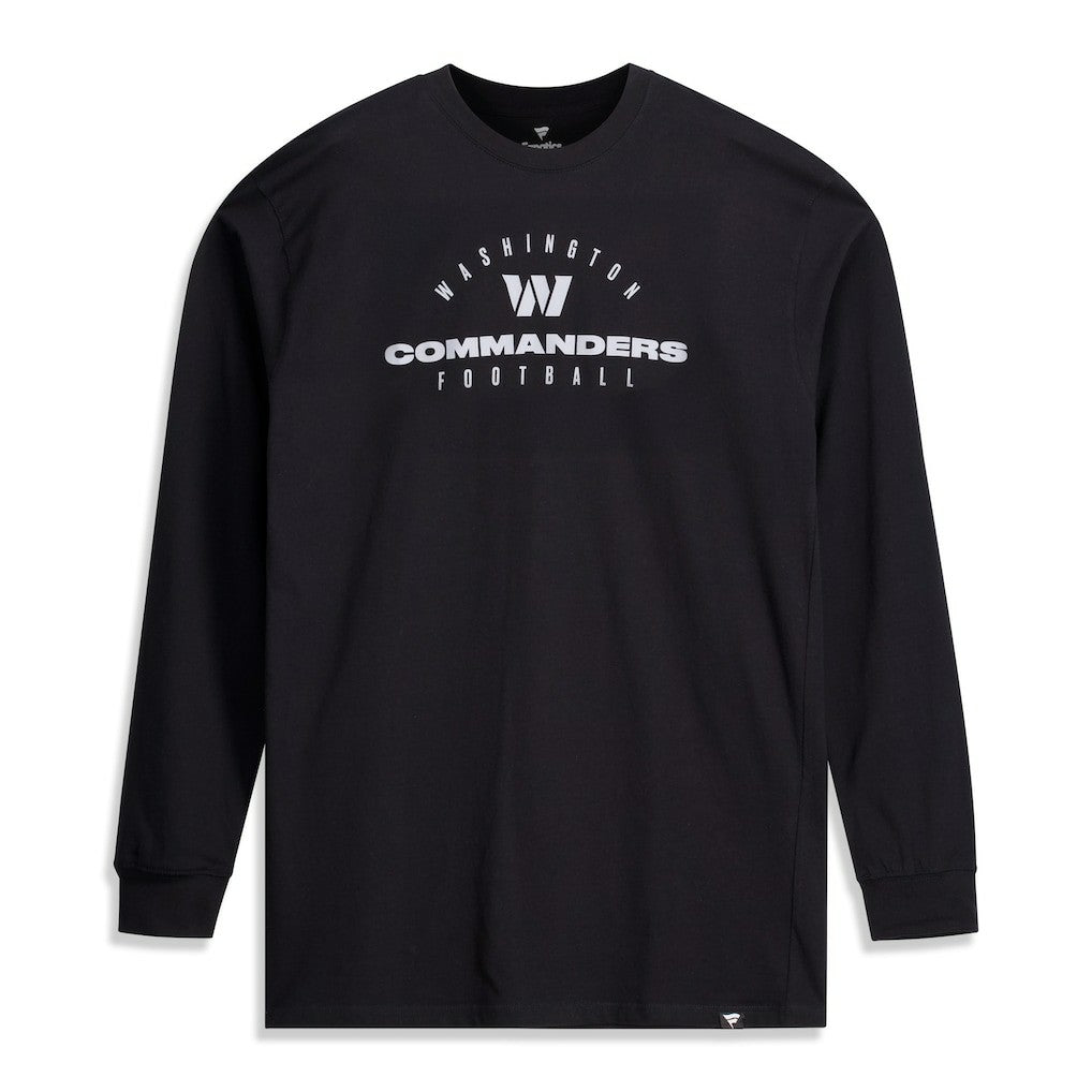Fanatics Washington Commanders Big & Tall Coverage Scheme Long Sleeve T-Shirt Black