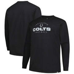 Fanatics Indianapolis Colts Big & Tall Coverage Scheme Long Sleeve T-Shirt Black