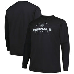 Fanatics Cincinnati Bengals Big & Tall Coverage Scheme Long Sleeve T-Shirt Black