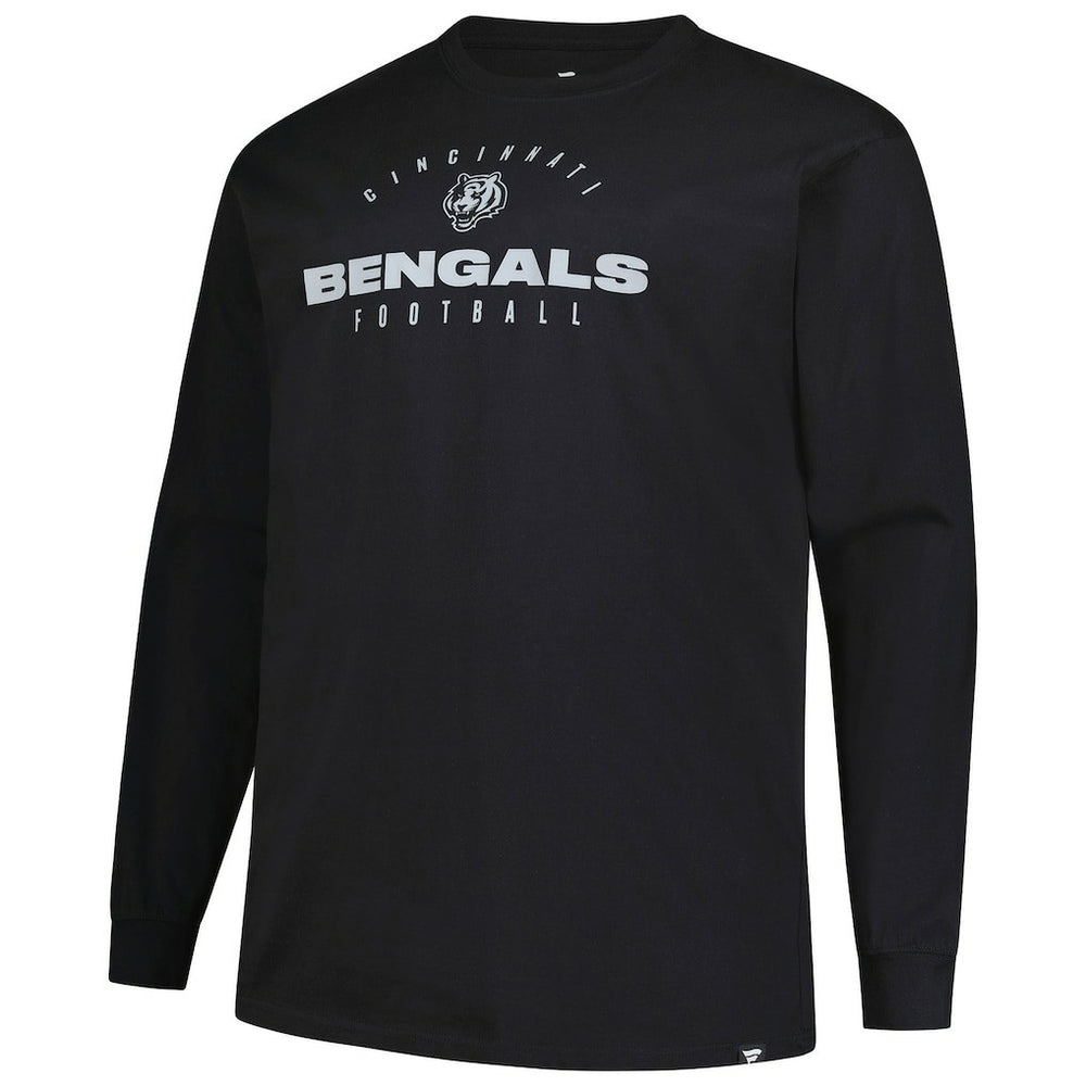 Fanatics Cincinnati Bengals Big & Tall Coverage Scheme Long Sleeve T-Shirt Black