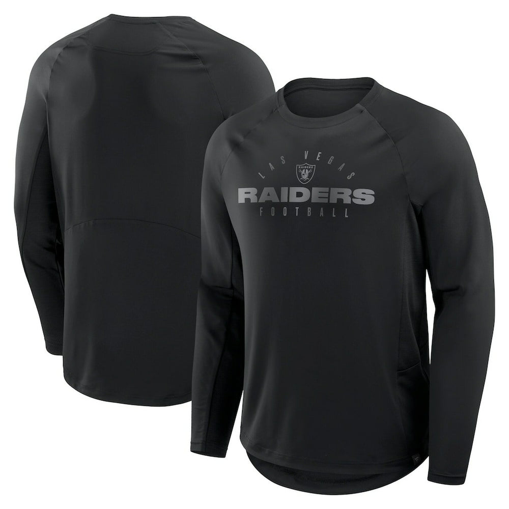 Fanatics Las Vegas Raiders Big & Tall Coverage Scheme Long Sleeve T-Shirt Black