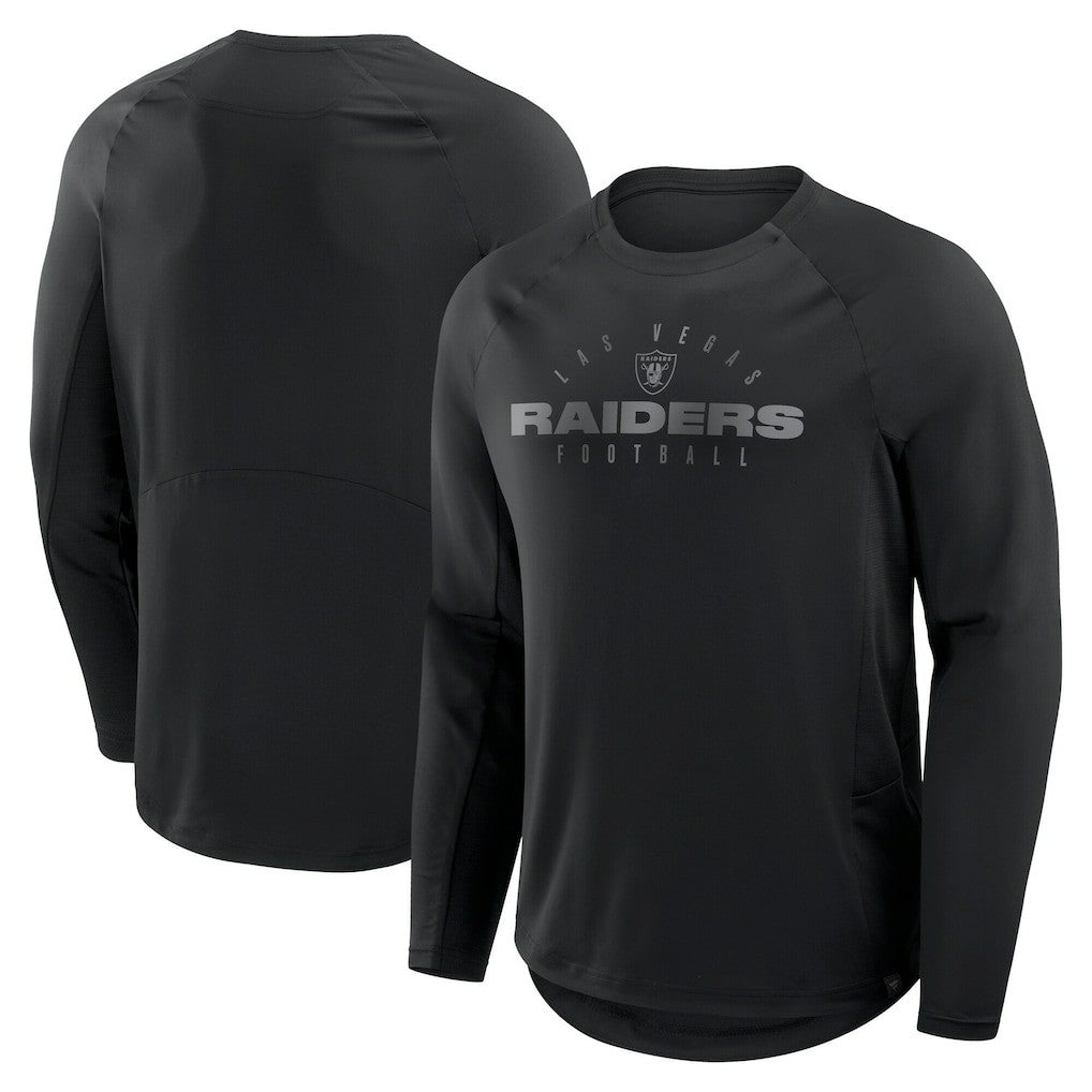 Fanatics Las Vegas Raiders Big & Tall Coverage Scheme Long Sleeve T-Shirt Black