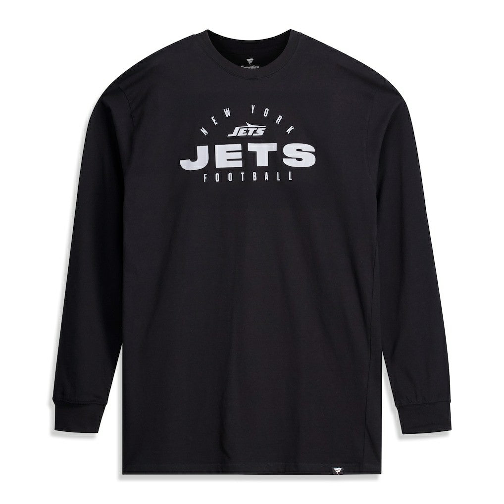 Fanatics New York Jets Big & Tall Coverage Scheme Long Sleeve T-Shirt Black