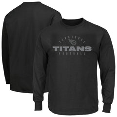 Fanatics Tennessee Titans Big & Tall Coverage Scheme Long Sleeve T-Shirt Black