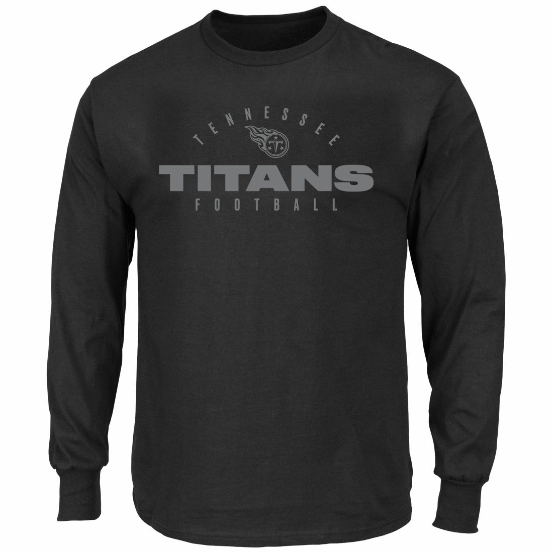Fanatics Tennessee Titans Big & Tall Coverage Scheme Long Sleeve T-Shirt Black