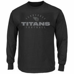 Fanatics Tennessee Titans Big & Tall Coverage Scheme Long Sleeve T-Shirt Black