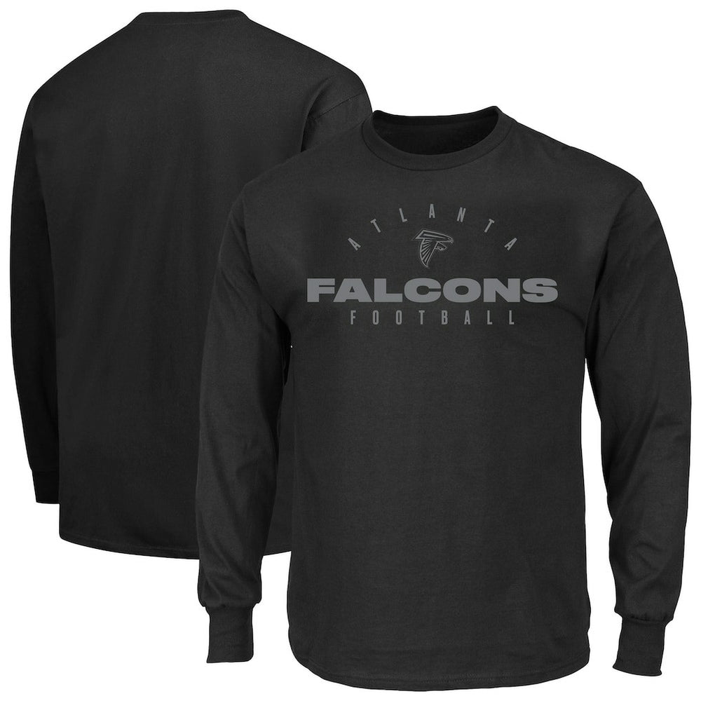 Fanatics Atlanta Falcons Big & Tall Coverage Scheme Long Sleeve T-Shirt Black